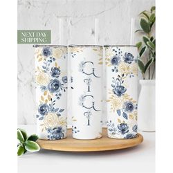 floral gigi tumbler for gigi mother's day gift - cute birthday gift for gigi - gigi travel, to go cup - gigi tumbler gif