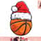 Basketball Christmas Ball Santa Hat Xmas Boys Men Sport png, instant download (2) copy.jpg