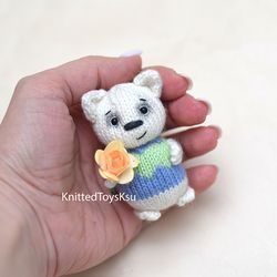 knitted cat Birthday gift ideas, cute gift for mom table decor