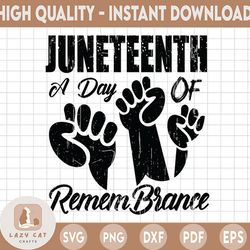 juneteenth freedom remembrance independence proclamation justice honor svg jpg png vector clipart cricut cutting file