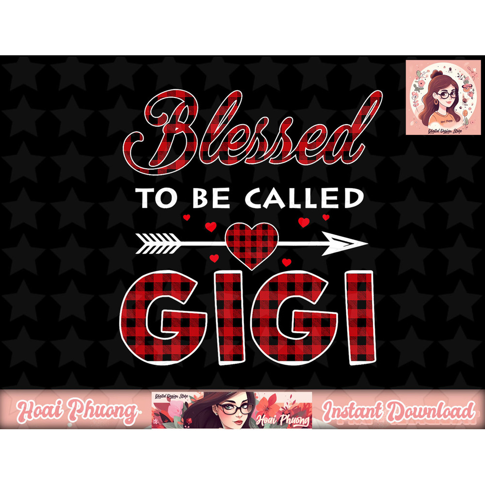 Blessed To Be Called Gigi-Buffalo Plaid Grandma Christmas png, instant download.jpg