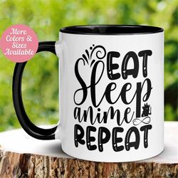 anime gifts, anime merch, anime mug,  anime cup, anime coffee mugs, japanese animation mug, anime fan, gamer mug, eat sl