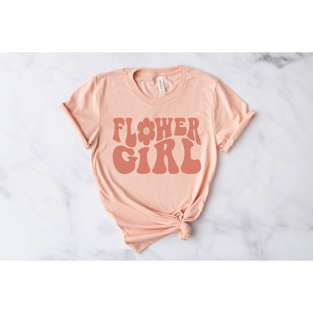 Flower Girl Shirt, Cute Flower Girl Idea, Wedding Shirt, Matching Bridesmaid Shirt, Custom Bridal Shirt, Flower Girl Wedding Party Shirt - 2.jpg