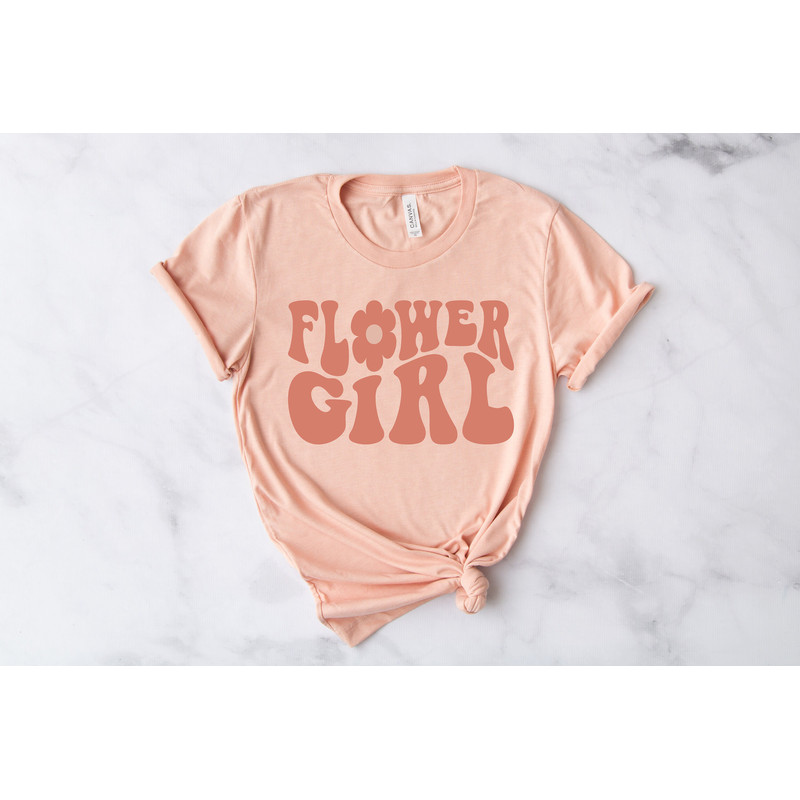 Flower Girl Shirt, Cute Flower Girl Idea, Wedding Shirt, Matching Bridesmaid Shirt, Custom Bridal Shirt, Flower Girl Wedding Party Shirt - 2.jpg