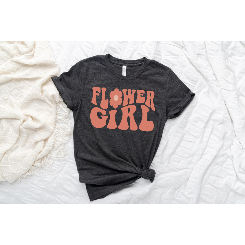 Flower Girl Shirt, Cute Flower Girl Idea, Wedding Shirt, Matching Bridesmaid Shirt, Custom Bridal Shirt, Flower Girl Wedding Party Shirt - 3.jpg