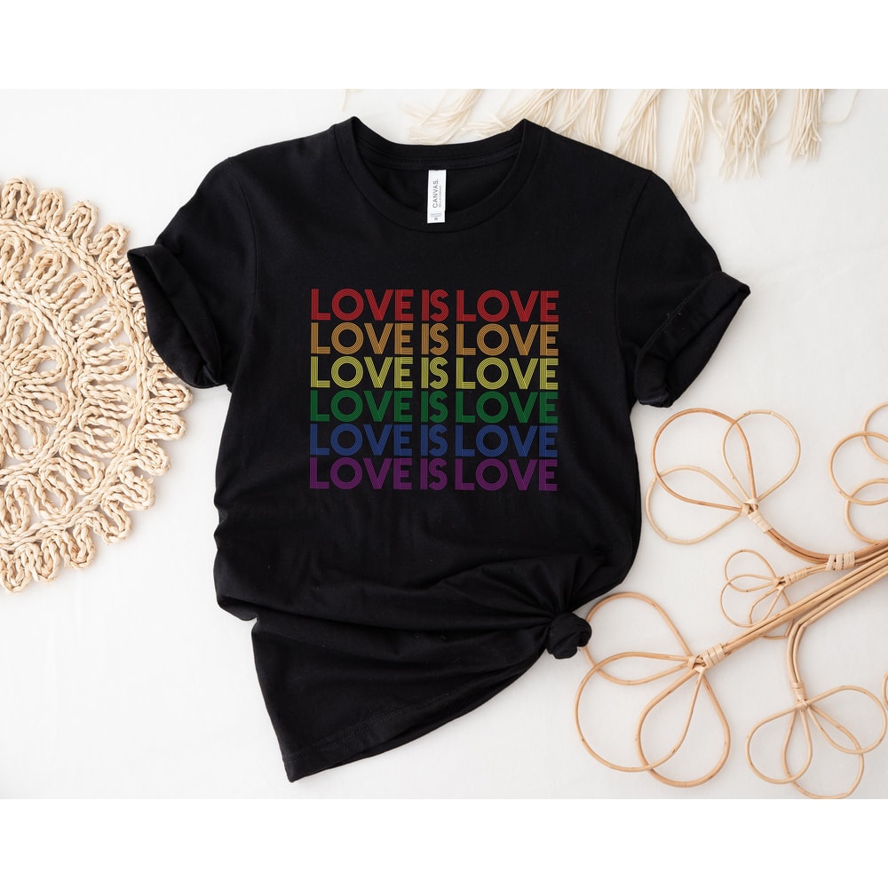 Love is Love T-Shirt, Womens Love is Love Shirt, Pride Shirt, Mens Love is Love Shirt, Kindness Shirts, LGBTQ Support Tees, Gay Pride Shirt - 2.jpg