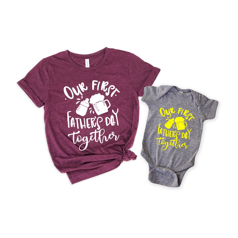 Our First Father's Day Shirt, Fathers Day Matching Shirt, Father's Day Daddy And Baby Outfit, Father's Day Gift - 2.jpg