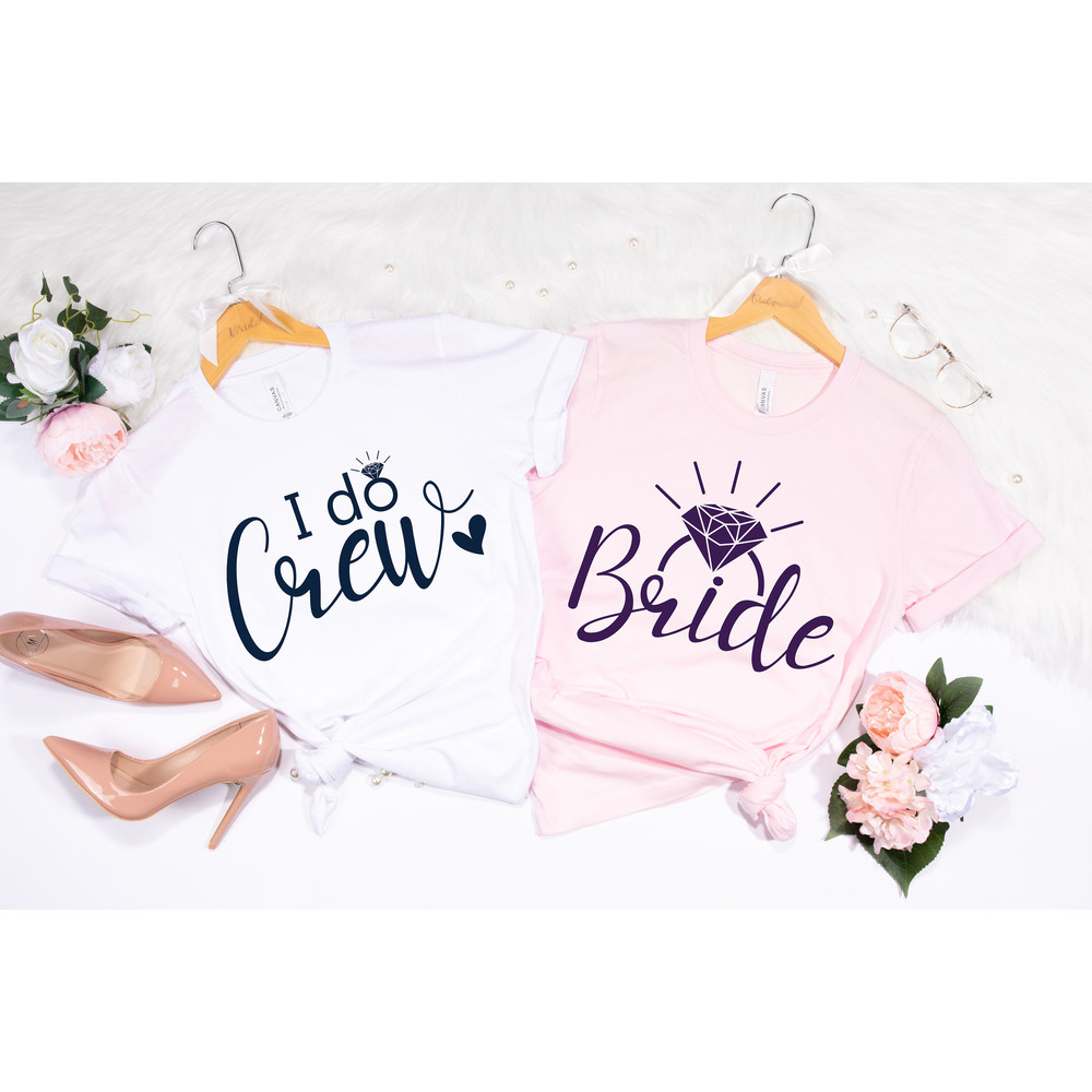 Team Bride Shirts, I Do Crew Shirt, Bridal Shirt, Engagement Party Shirt, Bride Shirt, Bachelorette Party Shirts, Bridesmaid Shirts - 3.jpg