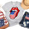 USA Rolling Tongue Shirt, Red White and Blue Tongue T-Shirt, 4th Of July Shirt, Tongue Shirt, Independence Day Shirt, Patriotic Family Shirt - 2.jpg