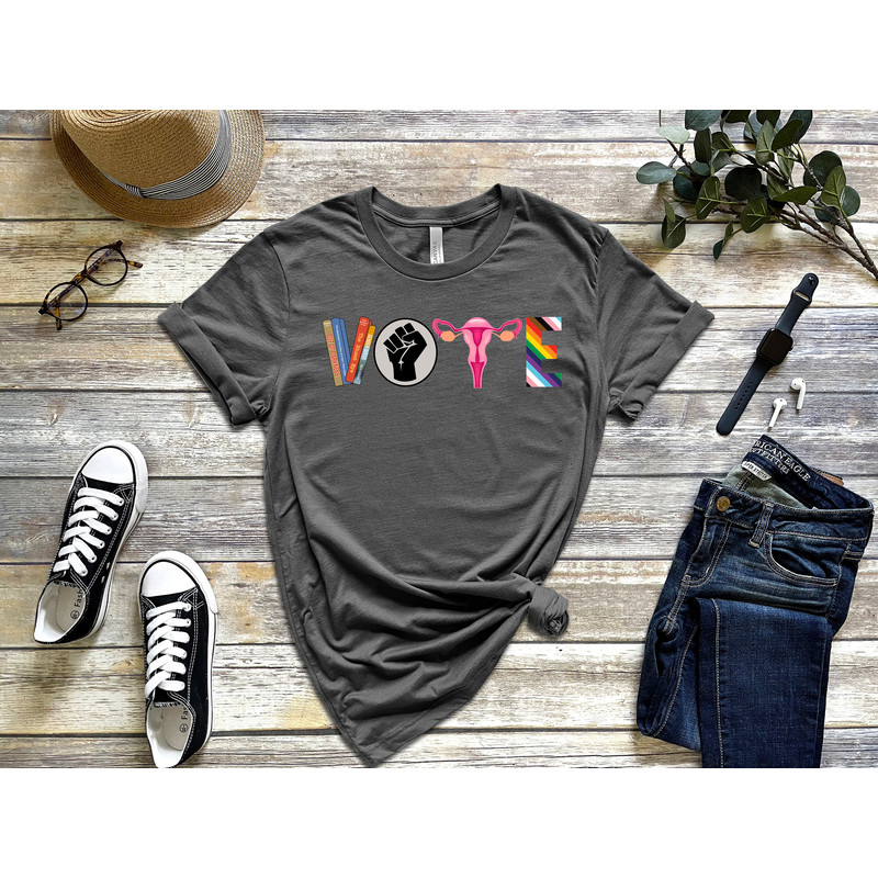 Vote Shirt, Banned Books Shirt, Reproductive Rights Tee, BLM Shirts, Political Activism Shirt, Pro Roe V Wade, Election Tshirts, LGBTQ Shirt - 3.jpg