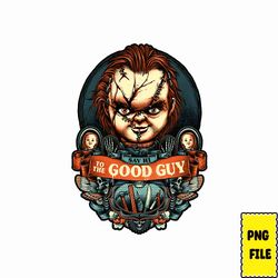 say hi to the good guy png, horror characters png bundle, scary movies, sublimation designs halloween horror serial kill