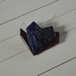 Origami Crystal Brooch