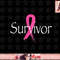 Breast Cancer Survivor Pink Ribbon Awareness Month png, instant download.jpg