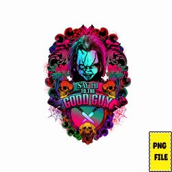 chucky say hi to the good guy png, horror characters png bundle, scary movies, sublimation designs halloween horror