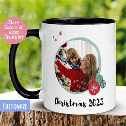 Christmas Photo Mug, Christmas 2023 Personalized Custom Mug, Picture Mug, Inspiration Mug, Motivational Mug, Tea Coffee