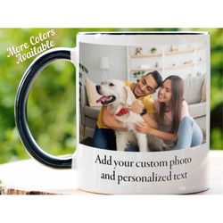 Personalized Photo Custom Coffee Mug, Picture Mug, Name Mug, Tea Coffee Cup, Photo Mug, Gift for Friend, Anniversary Wed