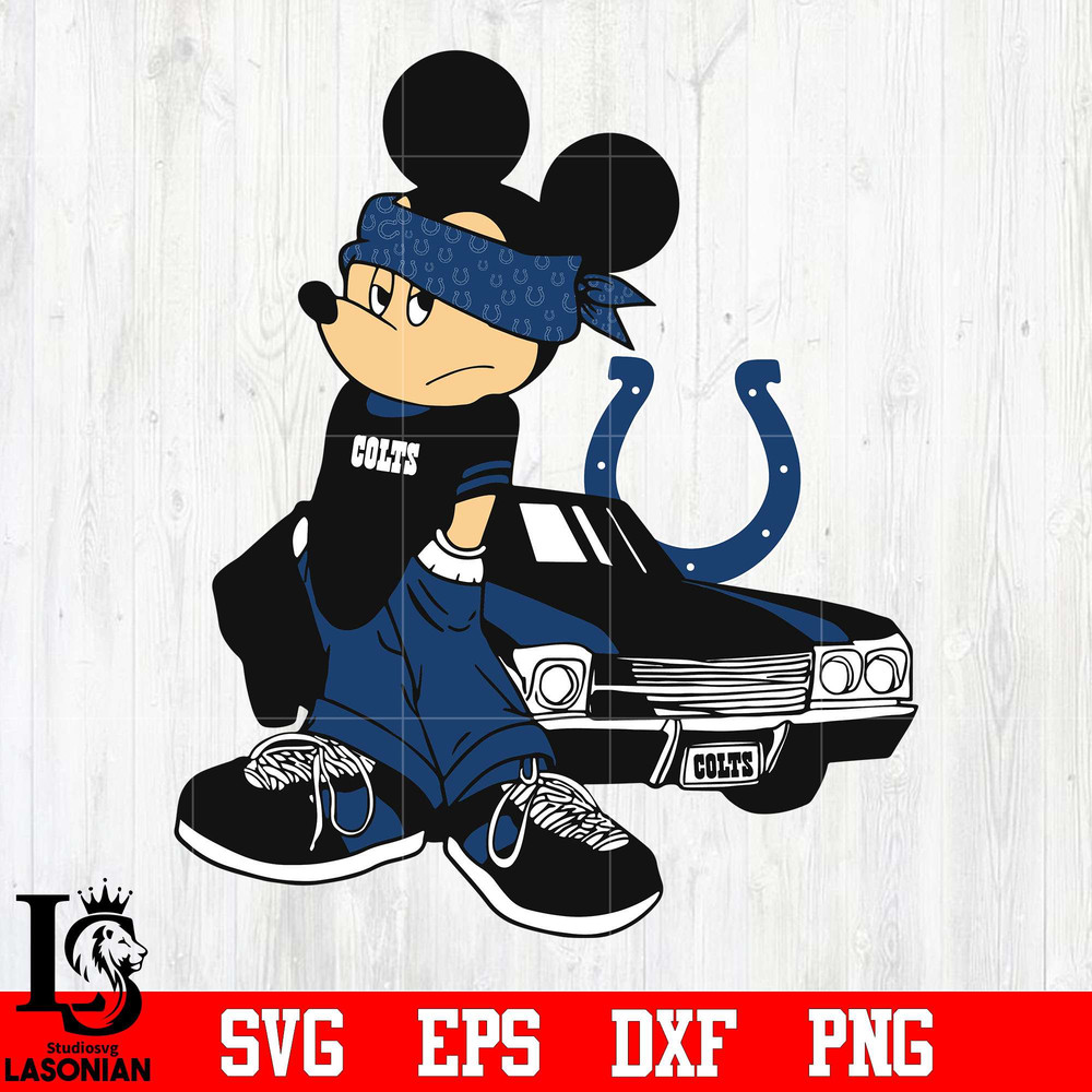 Indianapolis Colts Gangster Mickey Mouse svg, digital download.jpg