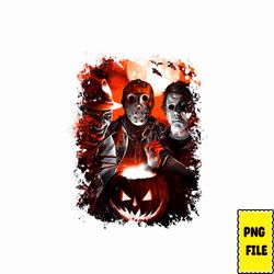 horror characters png bundle, scary movies, sublimation designs halloween horror serial killers shirt printing halloween