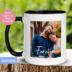 Anniversary Custom Photo Mug, Personalized Coffee Mug, Custom Anniversary Mug for Wife Girlfriend, Valentine's Day Chris