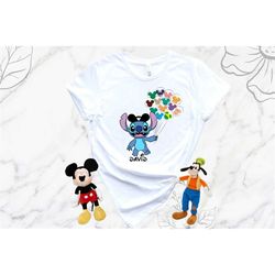 disney stitch balloon shirt, mickey balloon shirt, stitch shirt, matching disney trip shirt, disney stitch birthday shir