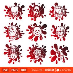 horror movie blood svg bundle svg, halloween svg, spooky season svg, trick or treat svg, cricut, silhouette vector cut f