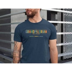 the grandpalorian shirt with kids names, custom best grandpa in the galaxy shirt, father's day grandpa gift tee, funny g
