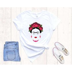 frida kahlo shirt, frida kahlo, feminist shirt, viva la vida shirt, feminist icon frida, equality shirt, frida kahlo gif