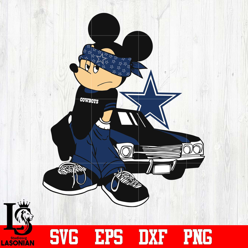 Dallas Cowboys Gangster Mickey Mouse svg, digital download.jpg