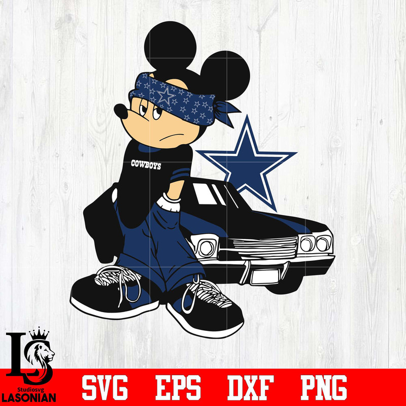 Dallas Cowboys Gangster Mickey Mouse svg, digital download.jpg