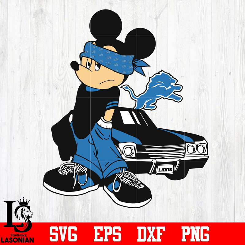Detroit Lions Gangster Mickey Mouse svg, digital download (1).jpg