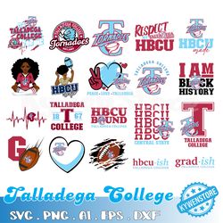 talladega college svg, hbcu svg, hbcu bundle svg, cut files, svg files for cricut, silhouette cut files, digital