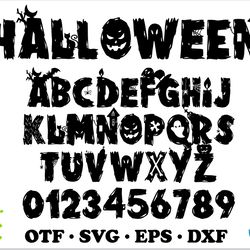 halloween font otf, halloween font svg, halloween letters svg file for cricut, halloween font svg cricut