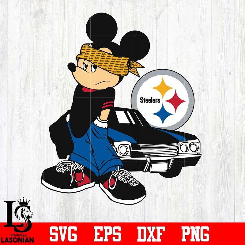 Pittsburgh Steelers Mickey Mouse svg, digital download.jpg