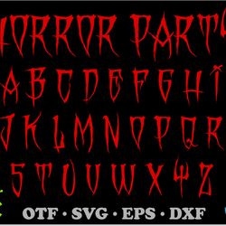 horror party font otf, horror font svg, halloween font svg, scary font svg cricut, spooky font svg, halloween shirt svg
