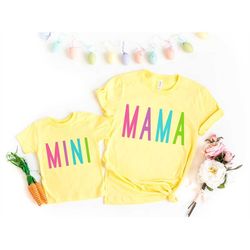 mommy and me outfits mothers day gift from daughter, mama and mini matching mothers day shirts, mothers day gift for mom