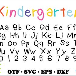 game kindergarten font svg cricut, kindergarten font otf, kids font svg, school font svg cricut, cricut fonts