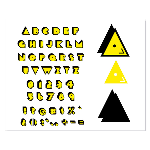 Pac Man Font SVG Bundle, Pac-Man Font SVG, Pacman Font PNG, | Inspire ...