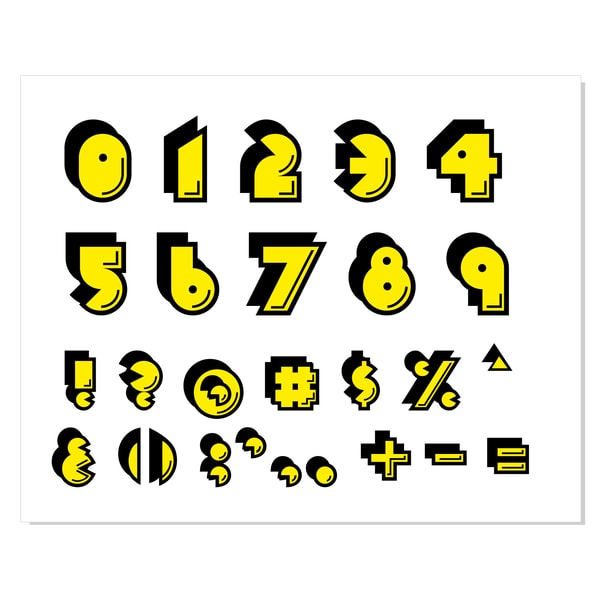 Pac Man Font SVG Bundle, Pac-Man Font SVG, Pacman Font PNG, | Inspire ...