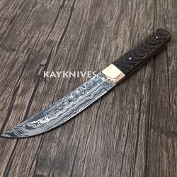 custom handmade damascus steel hunting survival outdoor bush-craft camping fighter tanto knife men's christmas gift