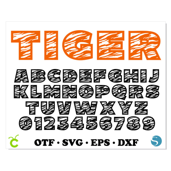 Tiger Font SVG Cricut, Tiger Font OTF, Tiger SVG letters SVG | Inspire ...