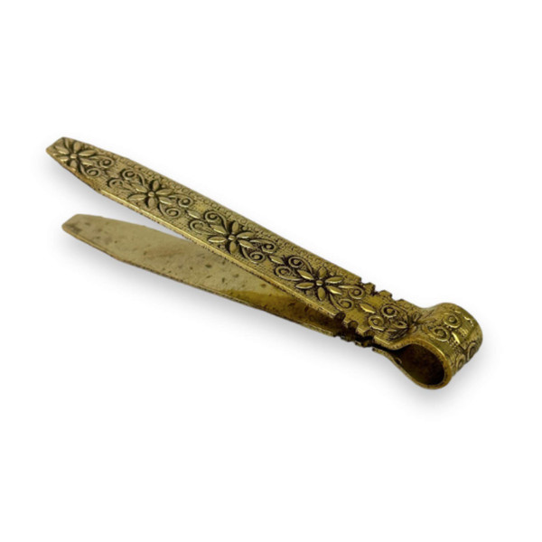Antique Design Brass-Gold Plated Tongs