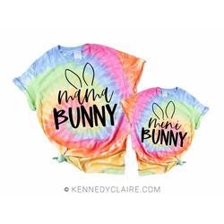 mommy and me easter outfits - easter mommy and me easter shirts, mama bunny mini bunny - mother daughter shirts, family