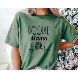comfort colors doodle mama tshirt, best doodle mom, doodle mama crewneck, golden doodle mama, doodle mama, doodle mom gi