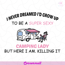 camp hair don't care t shirt camping camper svg