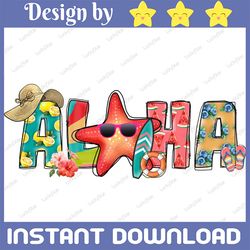aloha summer with tropical leaves png sublimation design, aloha summer png, aloha tropical leaves png, aloha png downloa