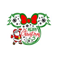 merry christmas svg minnie christmas disney noel mickey christmas svg, silhouette svg fies