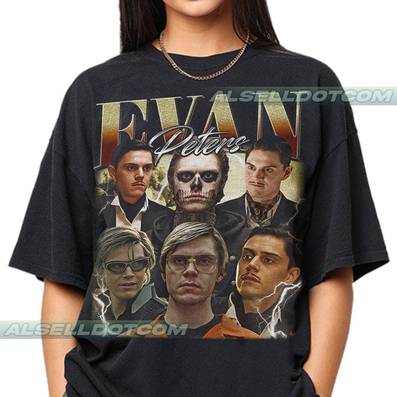 Limited Evan Peters Vintage T-Shirt, Gift For Women and Man Unisex T-Shirt - 1.jpg