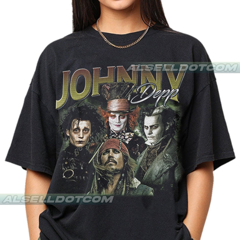 Limited Johnny Depp Vintage T-Shirt, Gift For Women and Man Unisex T-Shirt - 1.jpg