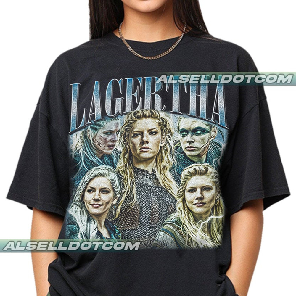 Limited Lagertha Vintage T-Shirt, Gift For Women and Man Unisex T-Shirt - 1.jpg