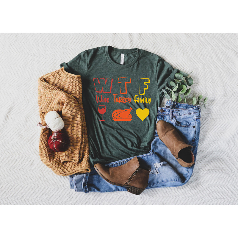 WTF Wine Turkey Family Shirt,2022 Thanksgiving Dinner Shirt,Family Thanksgiving,2022 Happy Turkey Day Shir,Halloween Pumpkin Latte Drink Cup - 3.jpg